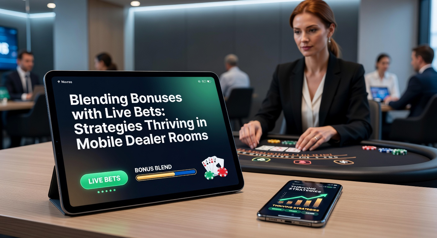 Mobile screen showing a live blackjack dealer with bonus overlay in a vibrant casino app