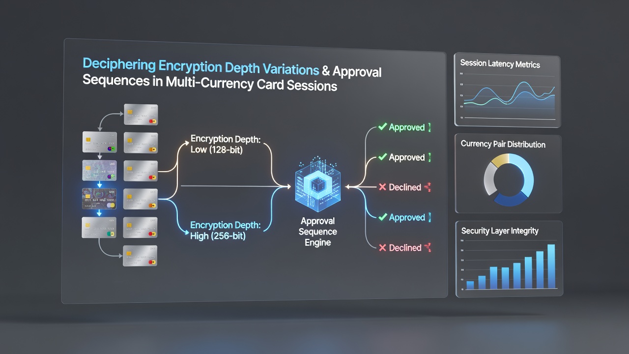 Flowchart of approval sequences under varying encryption depths in distributed card networks