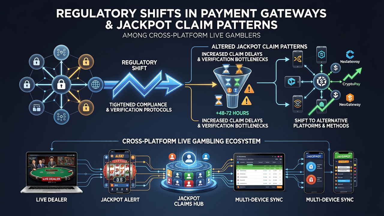 Live game jackpot claim flows adjusting to new gateway regulations in cross-platform settings