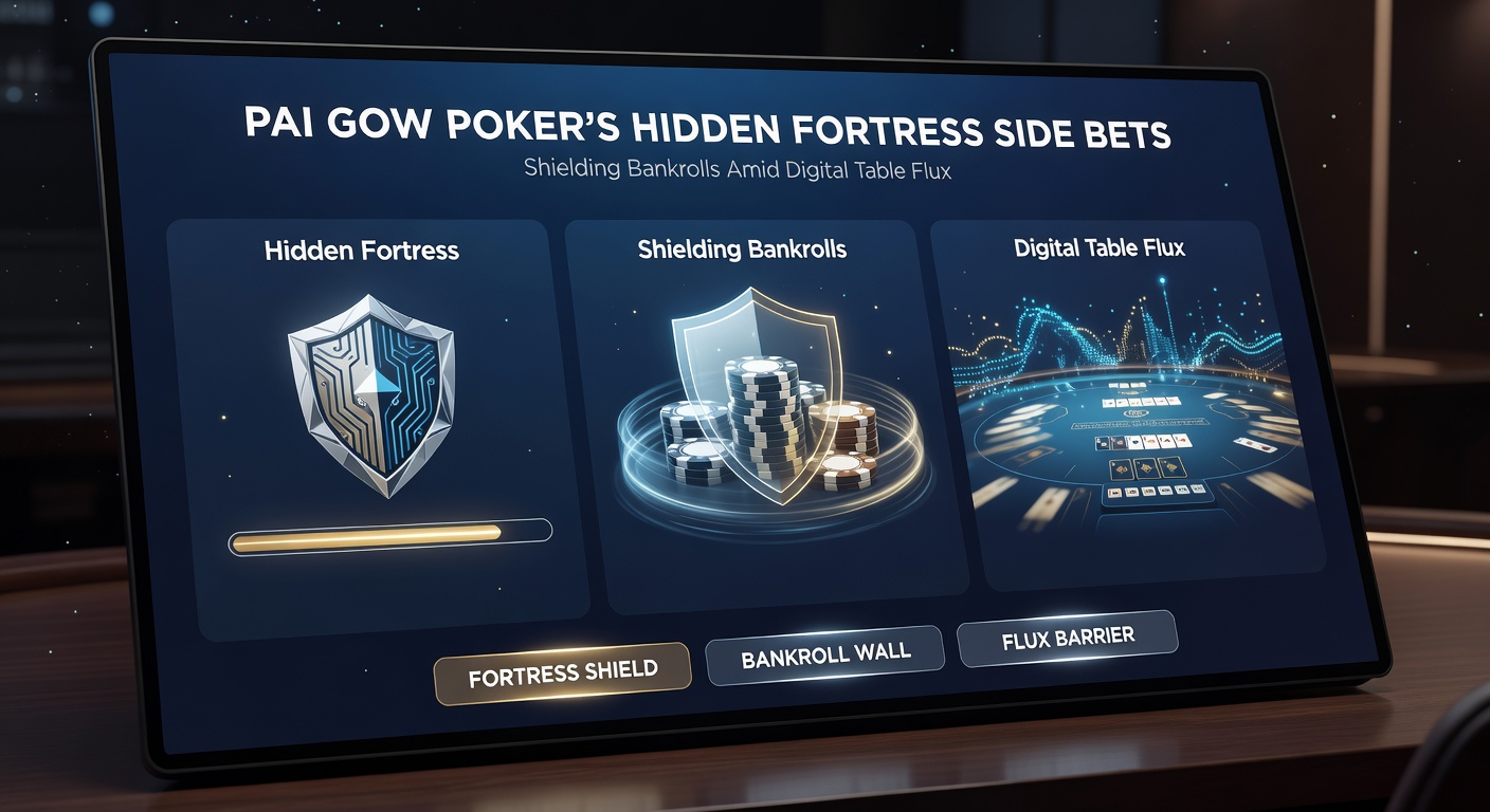 Close-up of online Pai Gow Poker interface with active side bets, bankroll tracker, and payout animations during a winning Fortune hand