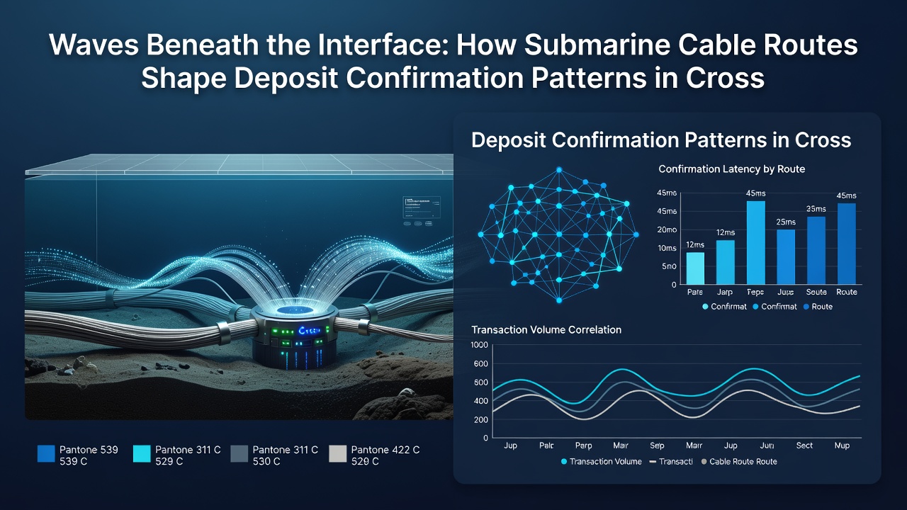 Network diagram showing latency differences across submarine cable routes for casino deposits